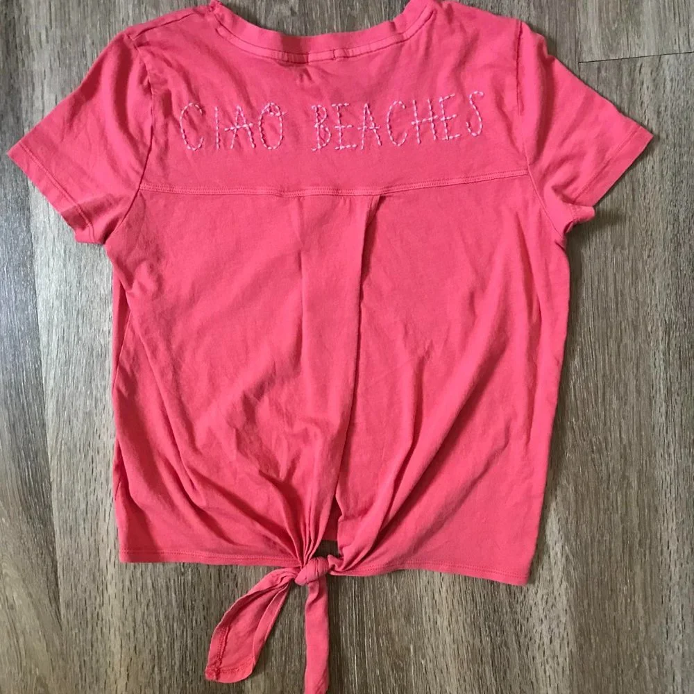 Aerie Tie Back Baby T-shirt - Picture 3 of 4